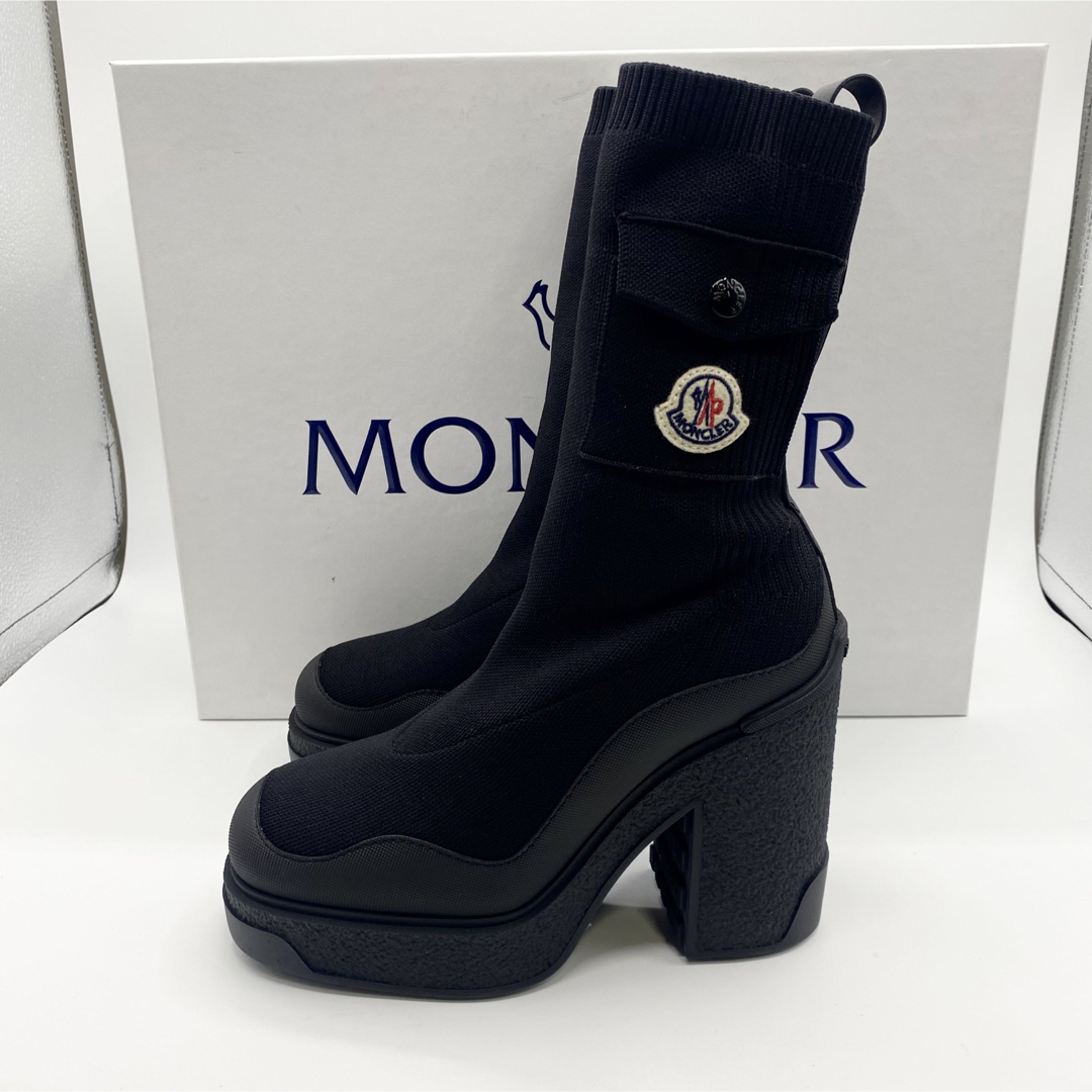 新品未使用！送料込み★MONCLER★Knit Ankle Boots130900円