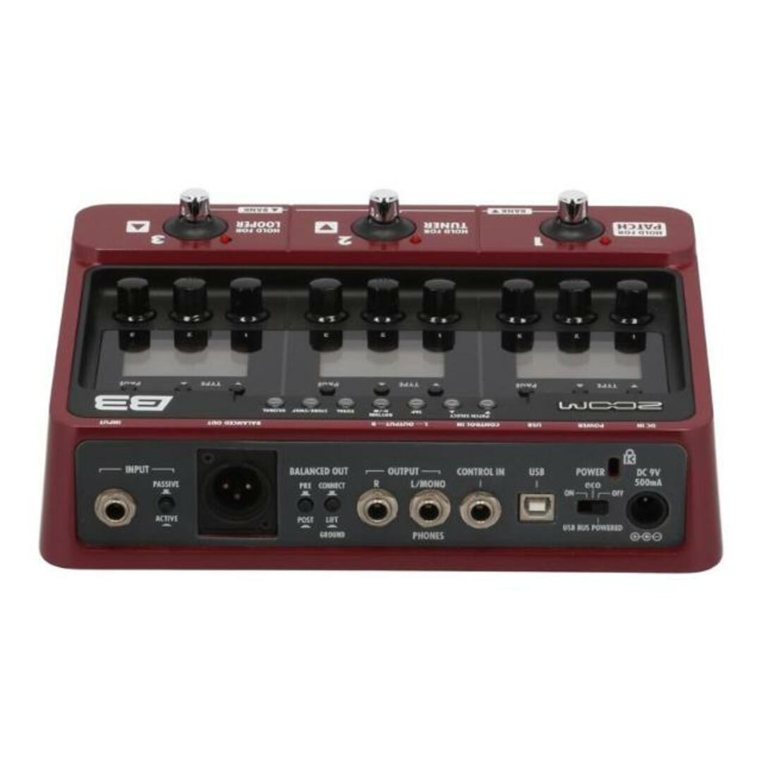 <br>ZOOM ズーム/エフェクター/B3 Bass Effects & Amp Simulator/041717/Bランク/70