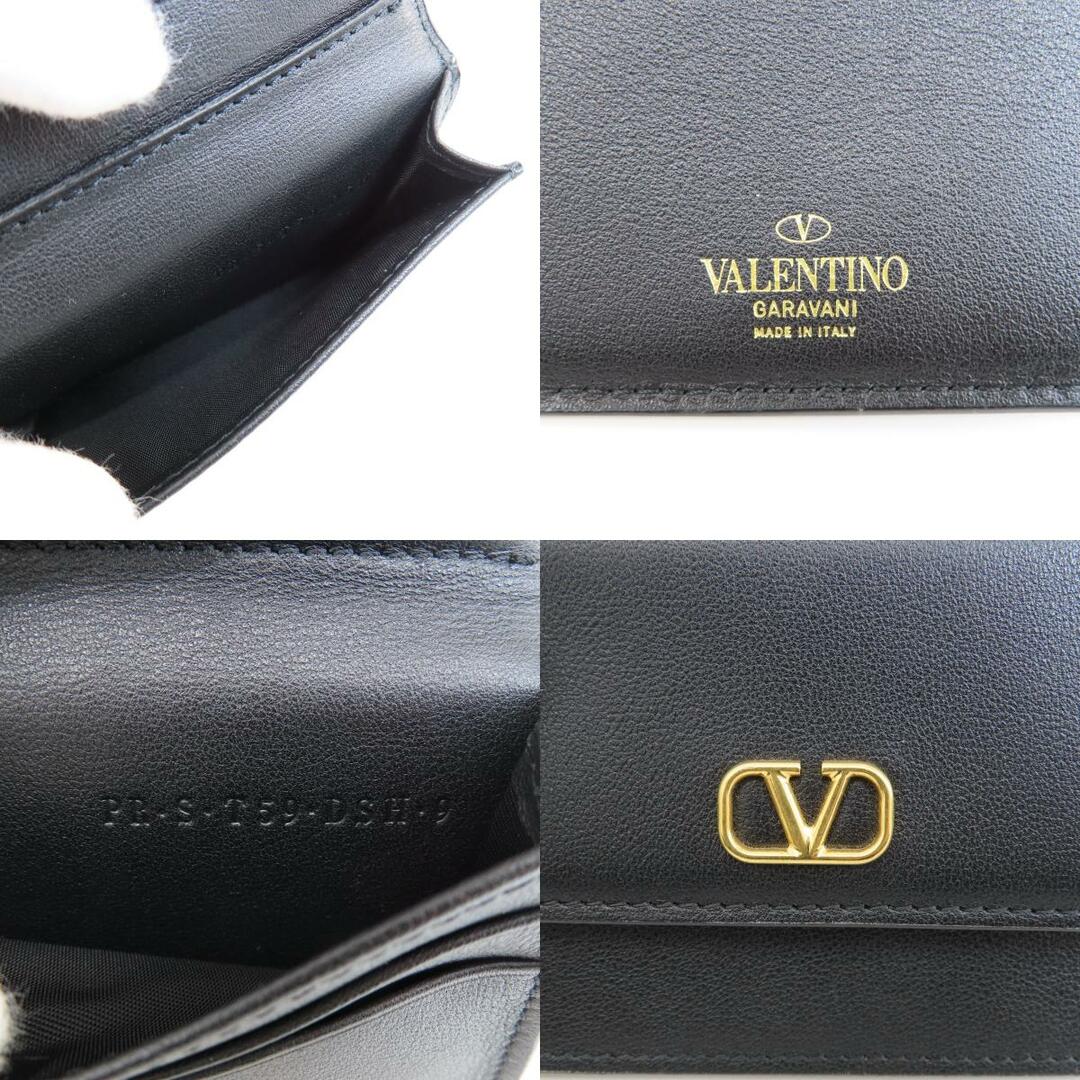 VALENTINO(ヴァレンティノ)のVALENTINO ロゴ カードケース レザー レディース レディースのファッション小物(名刺入れ/定期入れ)の商品写真