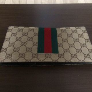 グッチ(Gucci)のGUCCI GG柄 シェリーライン 折り畳み財布(長財布)