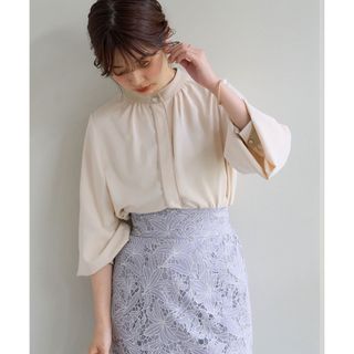 ナチュラルクチュール(natural couture)のバイカラーデザイン釦ブラウス(シャツ/ブラウス(長袖/七分))