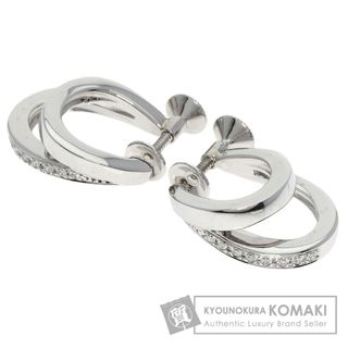 MIKIMOTO ダイヤモンド イヤリング K18WG レディース