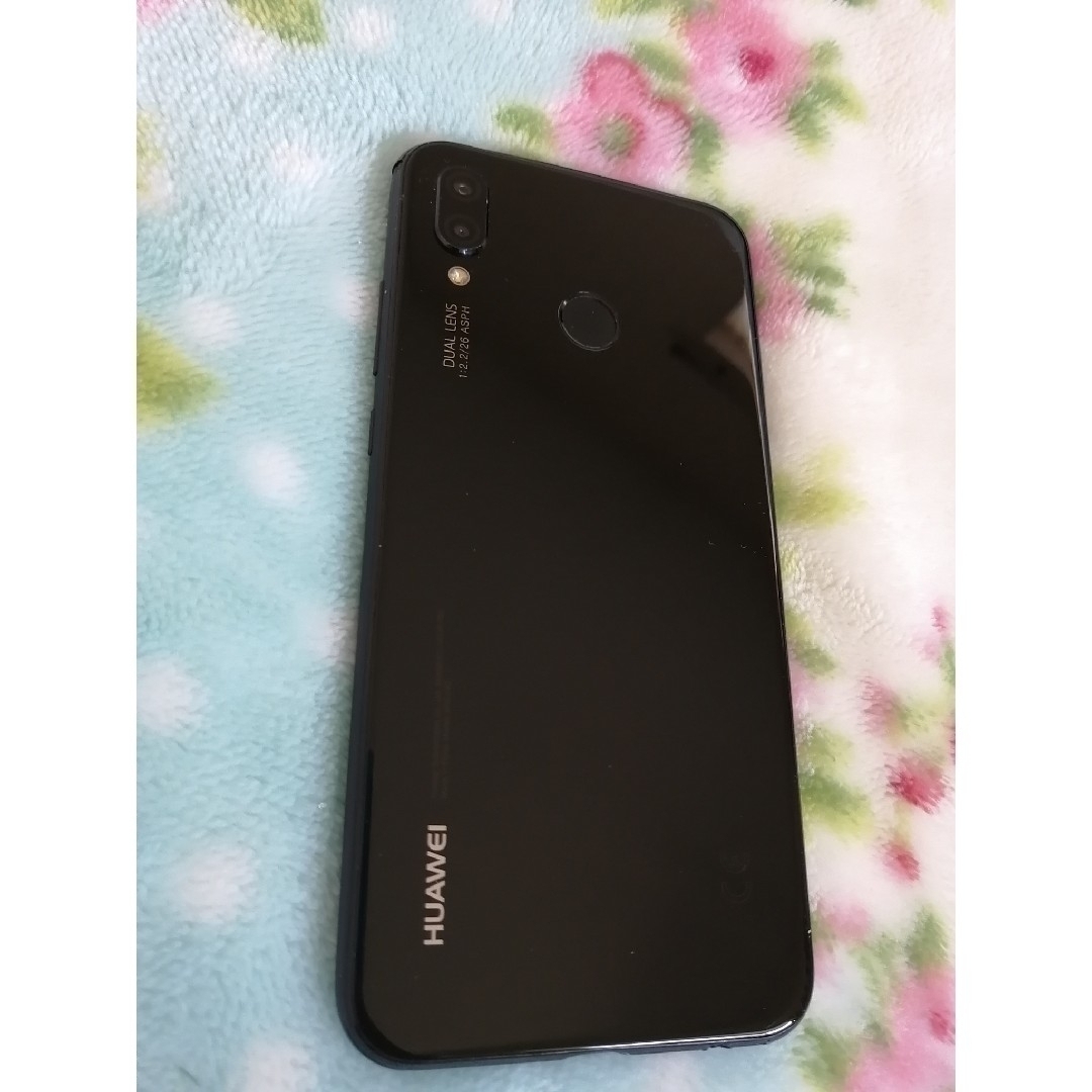 HUAWEI P20 lite ブラック SIMフリー（Ｙモバイル！) スマホ/家電/カメラのスマートフォン/携帯電話(スマートフォン本体)の商品写真