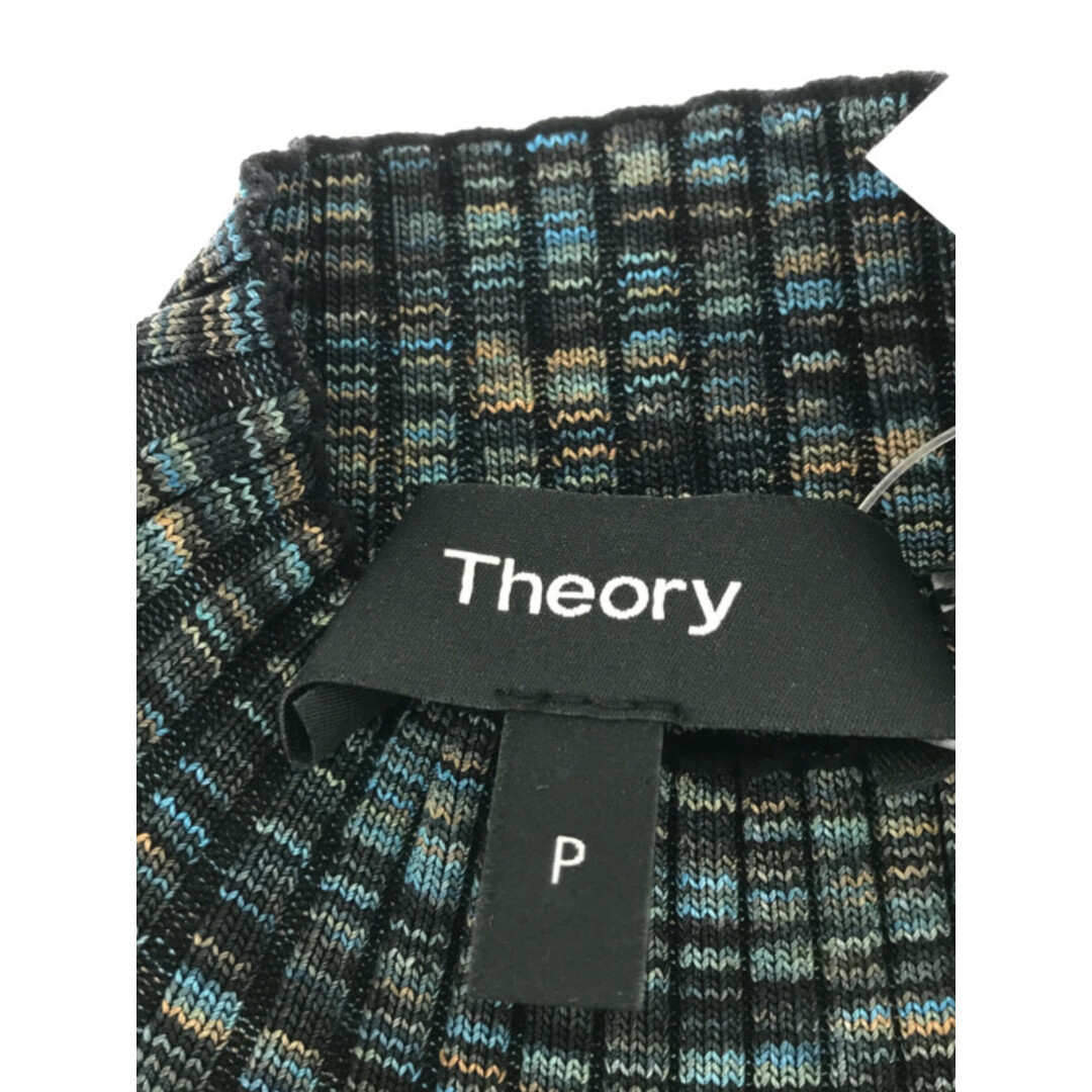 theory(セオリー)のtheory セオリー プリーツハイネックカットソー ブルー TP(XS) レディースのトップス(カットソー(半袖/袖なし))の商品写真