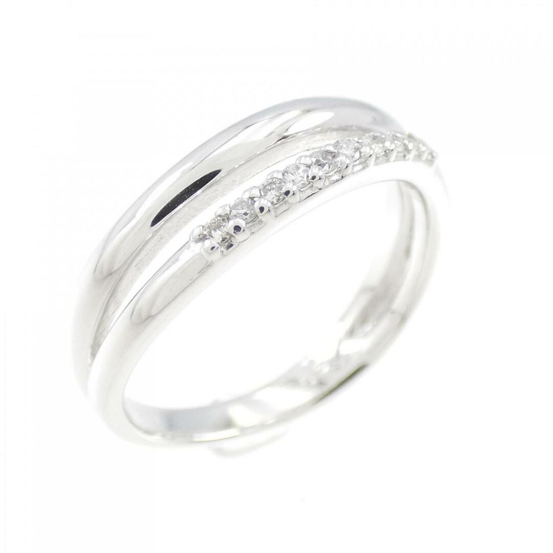 K18WG ダイヤモンド リング 0.05CT レディースのアクセサリー(リング(指輪))の商品写真