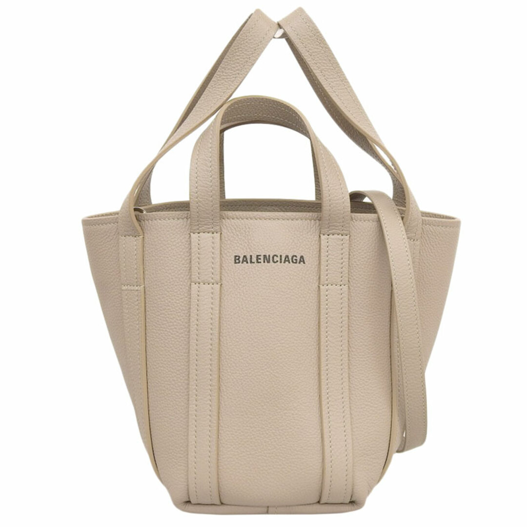 バレンシアガ BALENCIAGA エブリデイXS ノースサウス 2WAYハンドバッグ ショルダーバッグ レザー ベージュ 672793  新入荷 OB1614