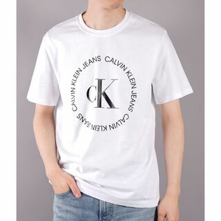 カルバンクライン(Calvin Klein)の未使用♡カルバンクライン ロゴプリント 半袖Tシャツ 白×黒 CK 男女兼用(Tシャツ/カットソー(半袖/袖なし))