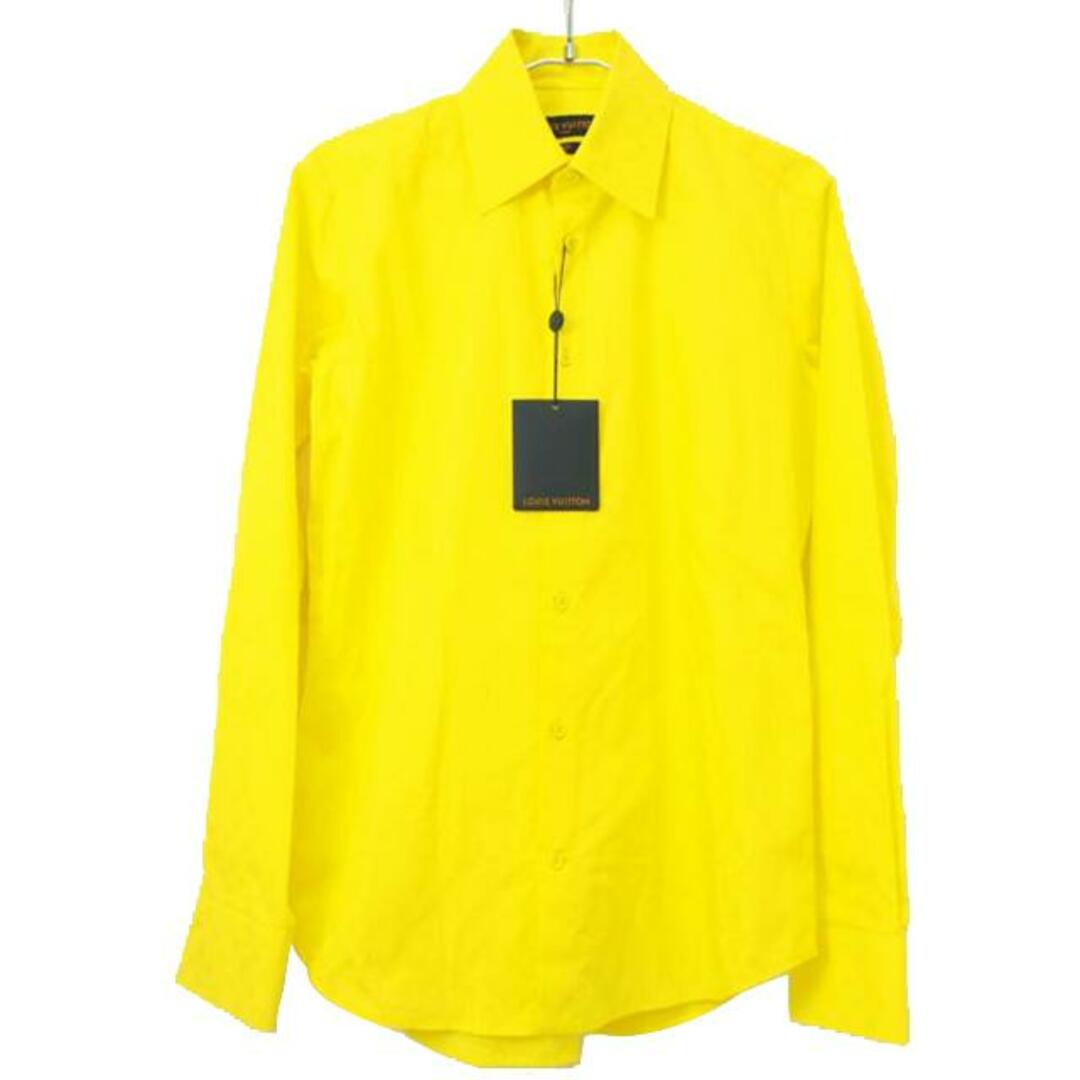 LOUIS VUITTON ルイ・ヴィトン/21SS モノグラム 長袖シャツ ボタンシャツ 総柄 イエロー/XS/Aランク/78【中古】