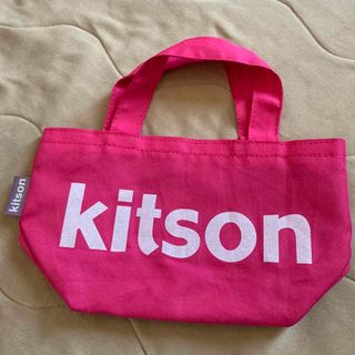 美品✨kitson キットソン ハンドバッグ/トートバッグ グレーxピンク