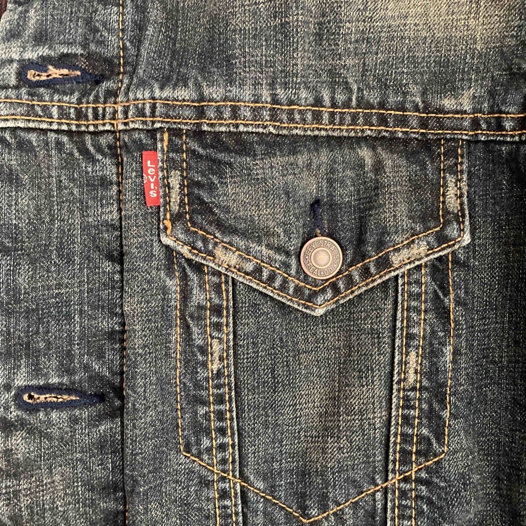 LEVI'SリーバイスL 70500 デニムジャケット Gジャン 裏地チェック