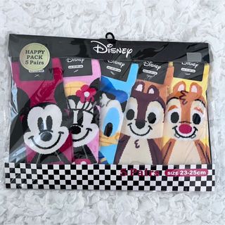 ディズニー(Disney)の新品 ディズニー 靴下 5足セット ミッキー　ミニー　23-25cm(ソックス)