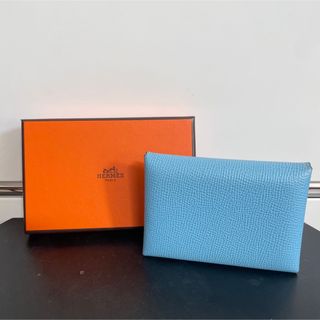 エルメス(Hermes)のエルメス　カルヴィデュオ　コンパクト財布　コインケース　カードケース(コインケース/小銭入れ)