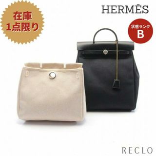 エルメス(Hermes)のエールバッグ アドPM バックパック リュックサック トワルオフィシエ レザー ブラック シルバー金具 □G刻印(リュック/バックパック)