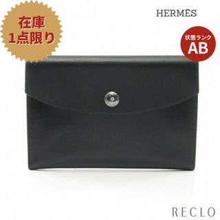 エルメス(Hermes)のポシェットリオ トゥアレグ クラッチバッグ ボックスカーフ ブラック シルバー金具 □E刻印(クラッチバッグ)