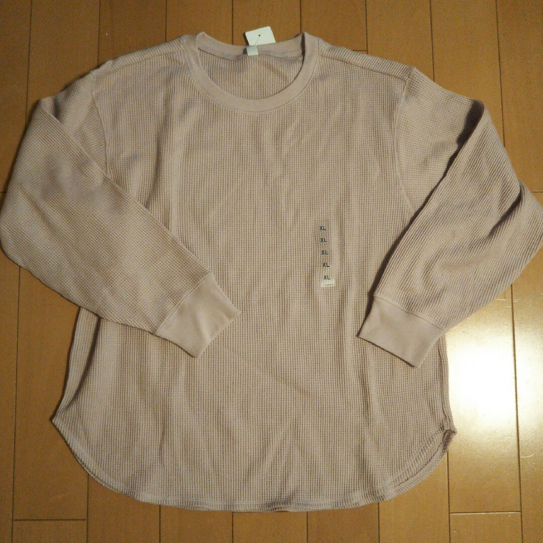 UNIQLO(ユニクロ)のユニクロ ワッフルクールネックT メンズのトップス(Tシャツ/カットソー(七分/長袖))の商品写真