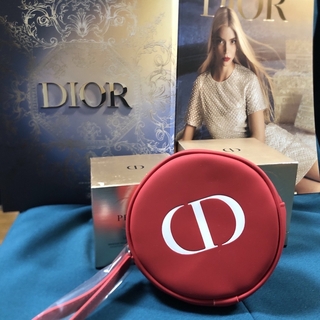 ディオール(Dior)の祝日割　ディオール化粧ポーチ赤(ポーチ)