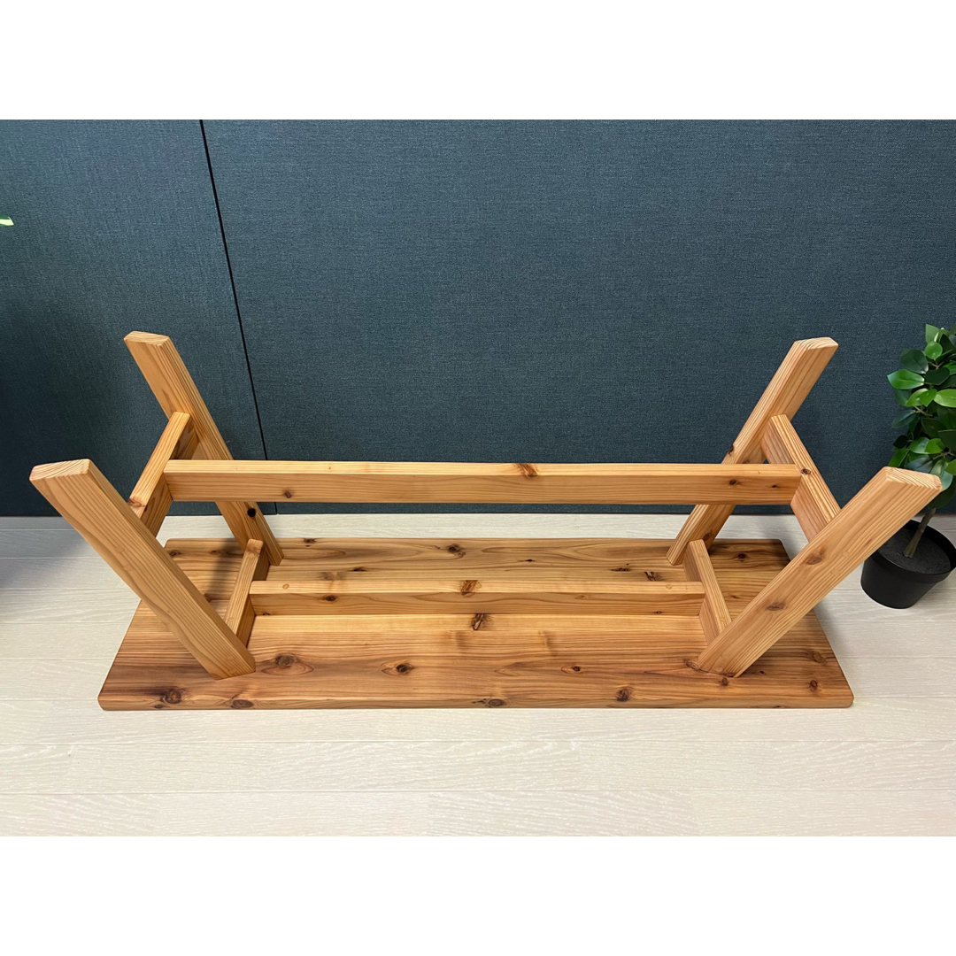 【送料無料】 シンプルな杉のベンチ 腰掛け 椅子 90cm 杉