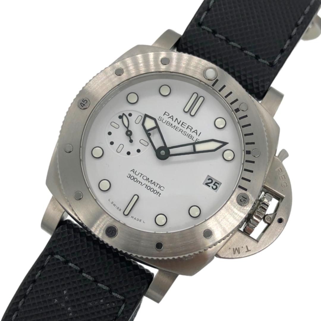 メンズパネライ PANERAI サブマーシブル ビアンコ PAM01223 ホワイト SS メンズ 腕時計