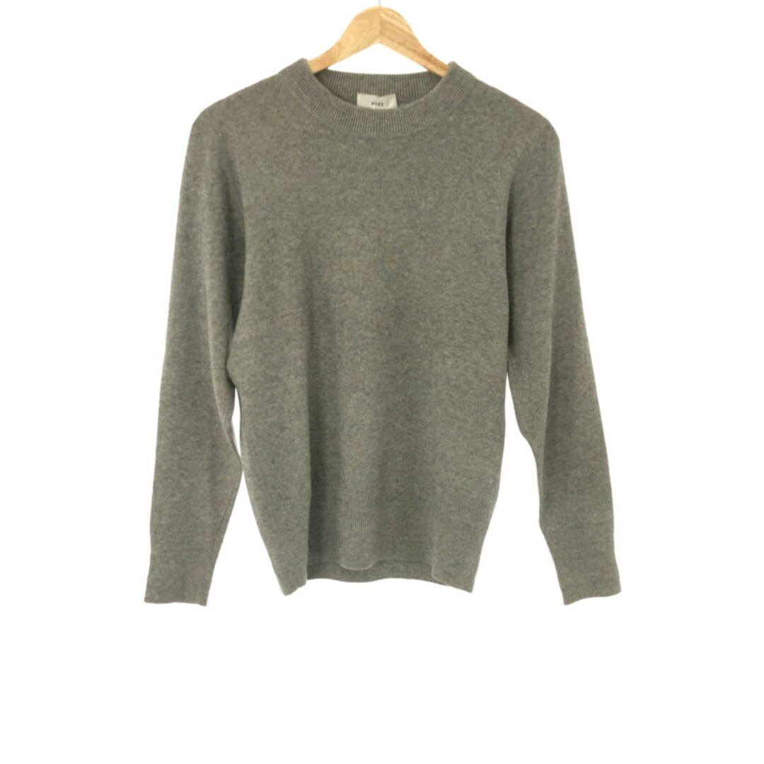 HYKE ハイク 18AW C/C CREW NECK SWEATER コットンカシミヤクルーネックニットセーター グレー 1 | フリマアプリ ラクマ