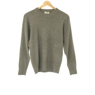 ハイク(HYKE)のHYKE ハイク 18AW C/C CREW NECK SWEATER コットンカシミヤクルーネックニットセーター グレー 1(ニット/セーター)