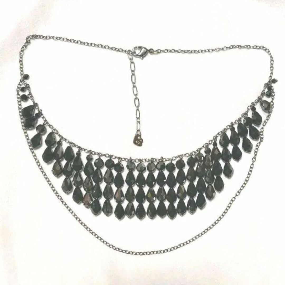 SWAROVSKI - 美品 ゴージャス スワロフスキー ネックレス ブラック