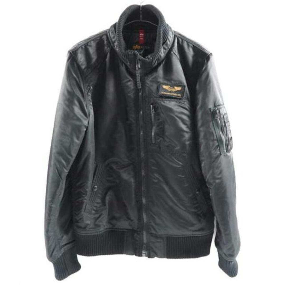 ブラック着丈<br>ALPHA INDUSTRIES アルファインダストリーズ/フードリブジャケット/TA1330-001/L/メンズアウター/Bランク/79