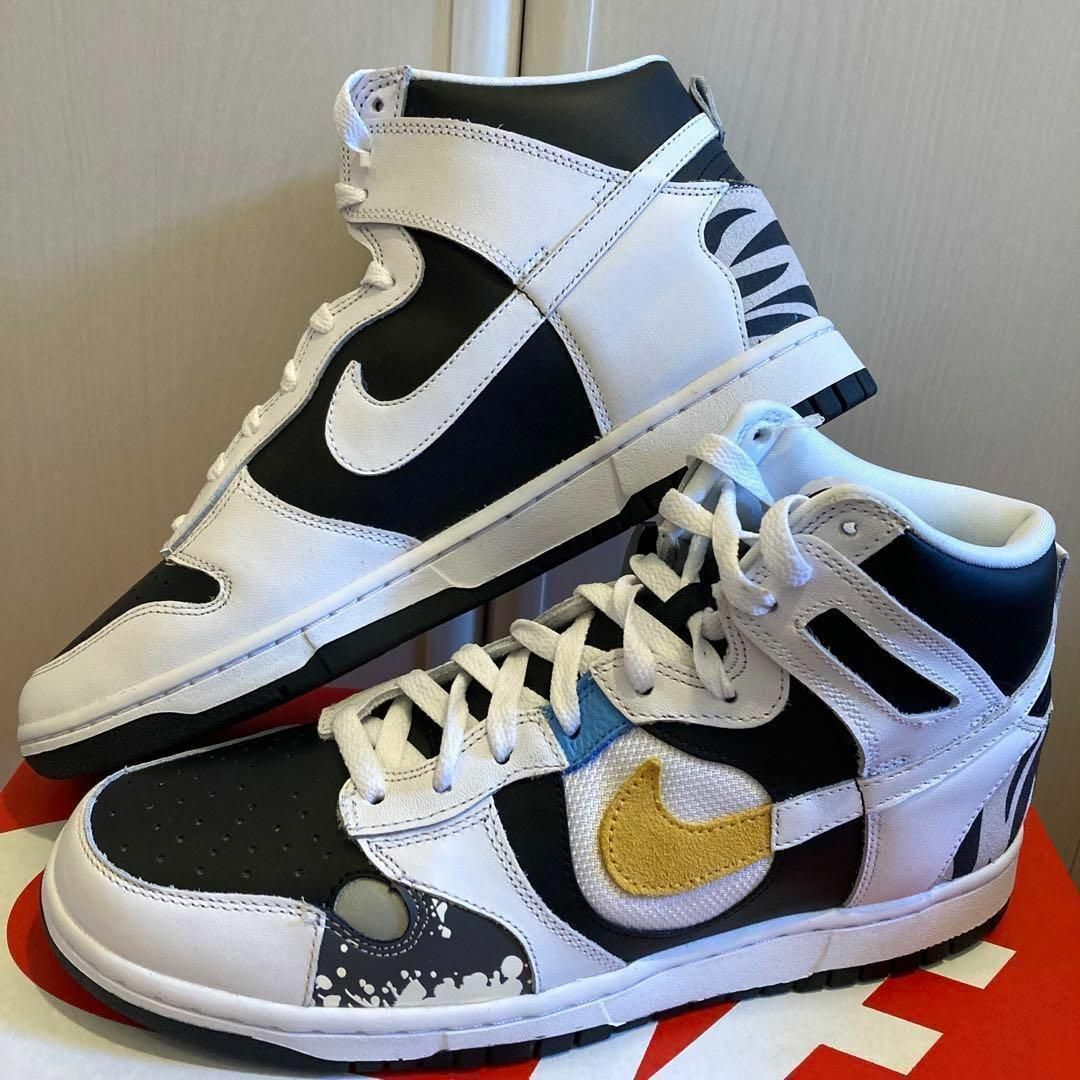 NIKE DUNK HIGH LX ダンクハイ 白黒 ナイキスニーカー | フリマアプリ ラクマ