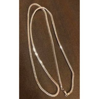 アヴァランチ(AVALANCHE)の美品　Avalanche 10K 3mm 76cm ホワイトゴールド　ネックレス(ネックレス)