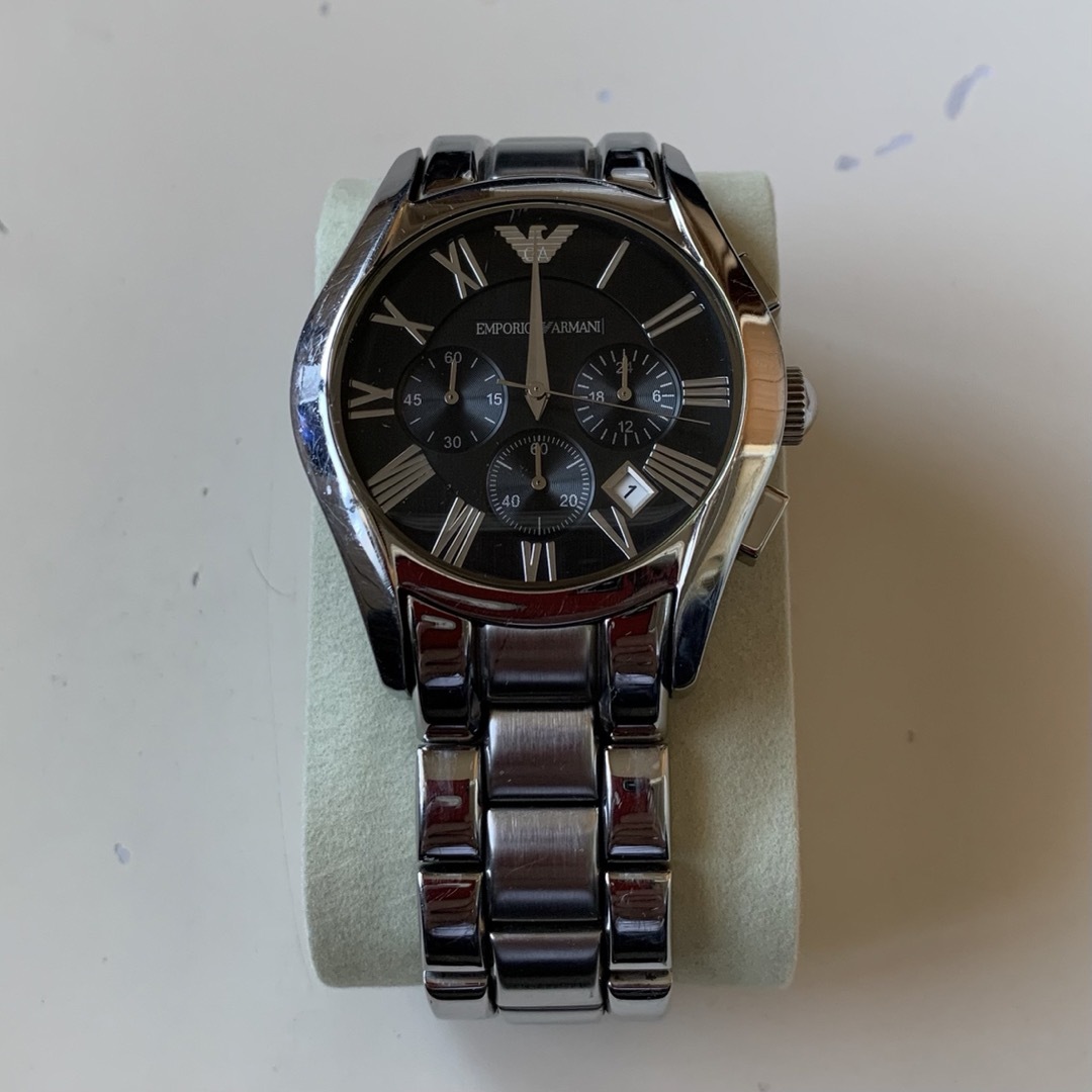 エンポリオ・アルマーニ クロノグラフ クォーツ メンズ 腕時計 AR0673