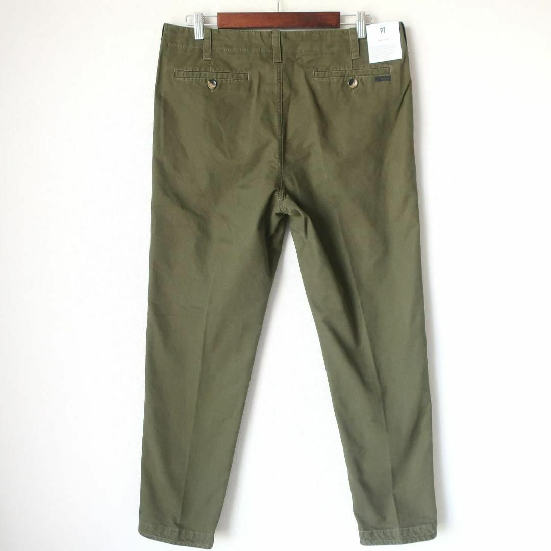 新品 PT TORINO トレンド チノパン テーパードパンツ オリーブ W35