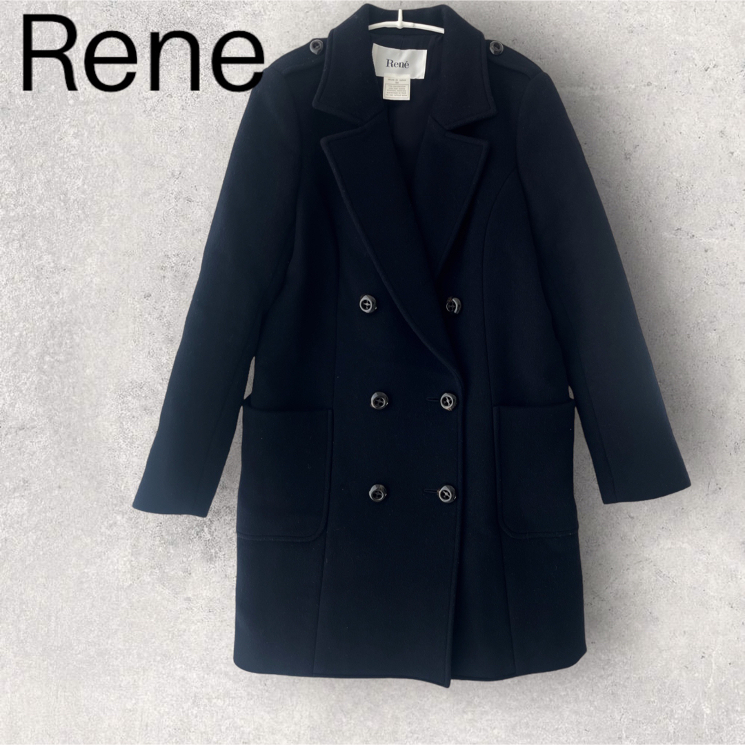 注文で送料無料 【美品♡】Rene ルネ ウールチェスターコート 肩ボタン