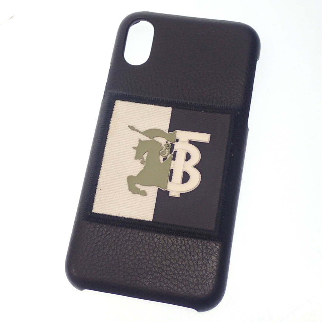 バーバリー iPhoneケース 携帯 カバー ロゴ X/XS 黒【AFI8】
