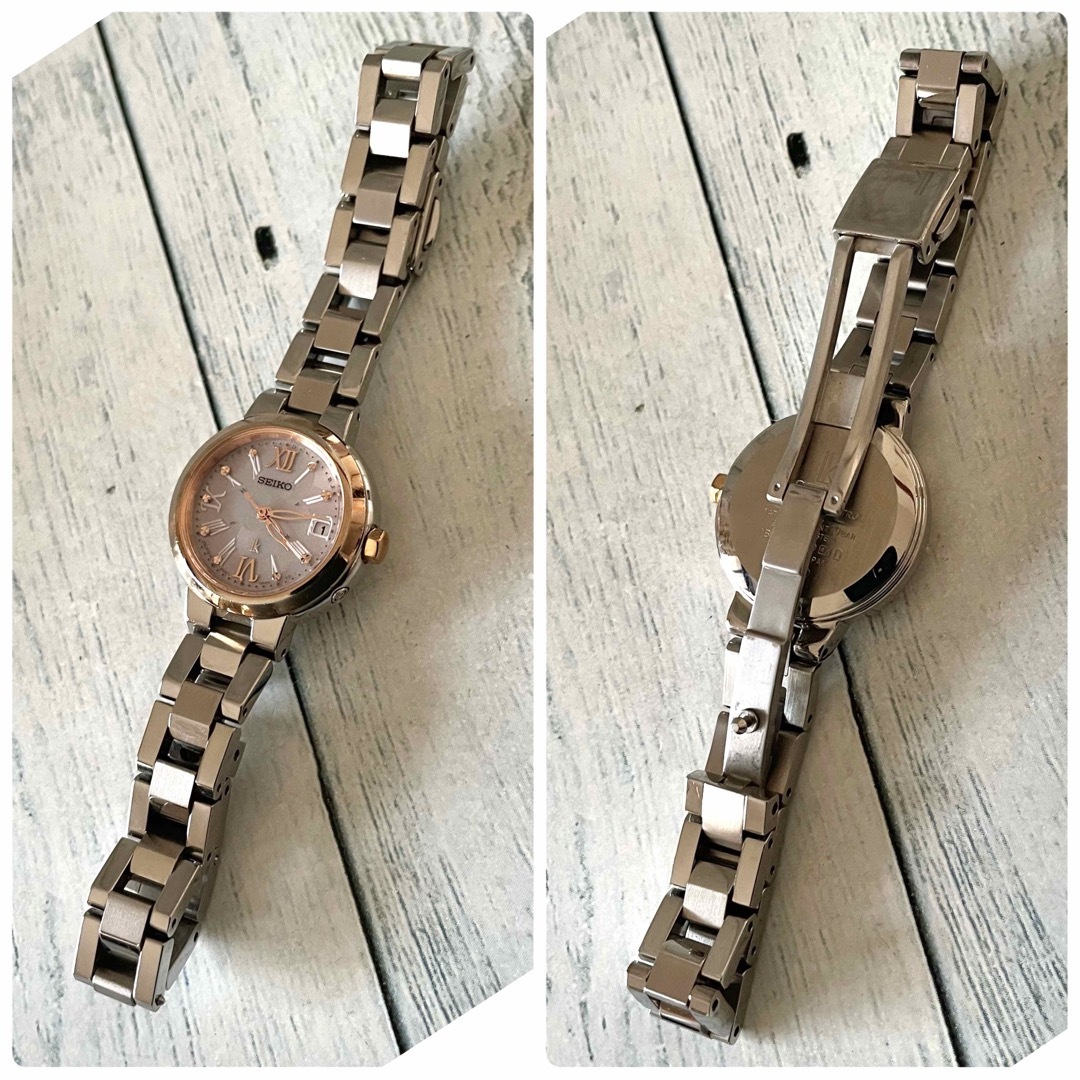 SEIKO - 【動作良好】SEIKO ルキア 1B22-0BL0 コンビ 電波 SEIKO - 【動作良好】SEIKO ルキア 1B22-0BL0 コンビ 電波