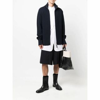 マルジェラ drivers knit ドライバーズニット navy L 21AW