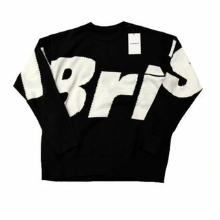 L　FCRB 23AW　BIG LOGO CREWNECK KNIT 白