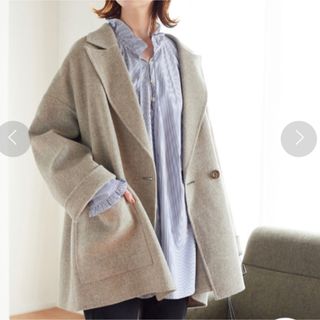 journal standardL'essageグレーチェスターコート完売掲載品