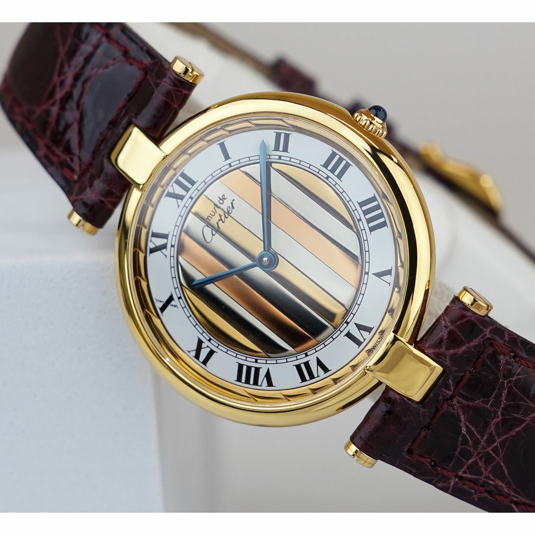 美品 カルティエ マスト タンク スリーカラーゴールド LM Cartier