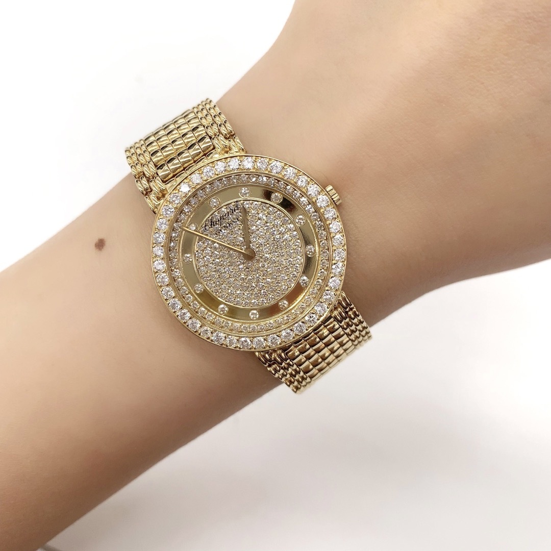 Chopard(ショパール)のショパール 時計 メンズ  14/3030 クォーツ ダイヤモンド YG  メンズの時計(腕時計(デジタル))の商品写真