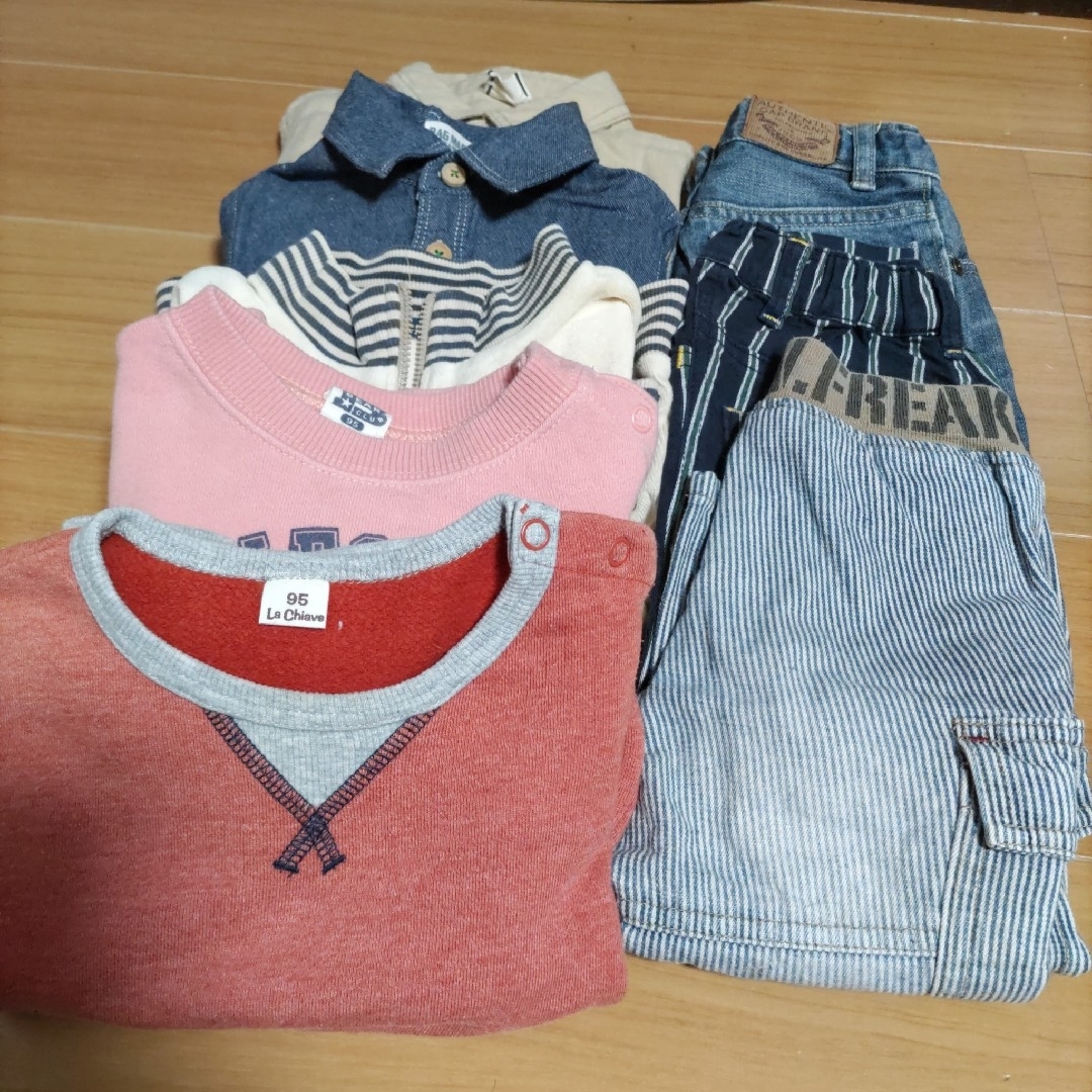 キムラタン(キムラタン)の美品　babyGAP  キムラタン　まとめ売③　サイズ95 洗い替え　保育園 キッズ/ベビー/マタニティのキッズ服男の子用(90cm~)(パンツ/スパッツ)の商品写真