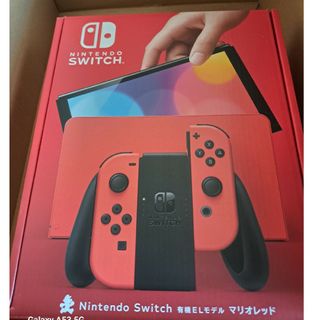 ニンテンドウ(任天堂)の任天堂Switch　有機EL 本体　マリオレッド(家庭用ゲーム機本体)