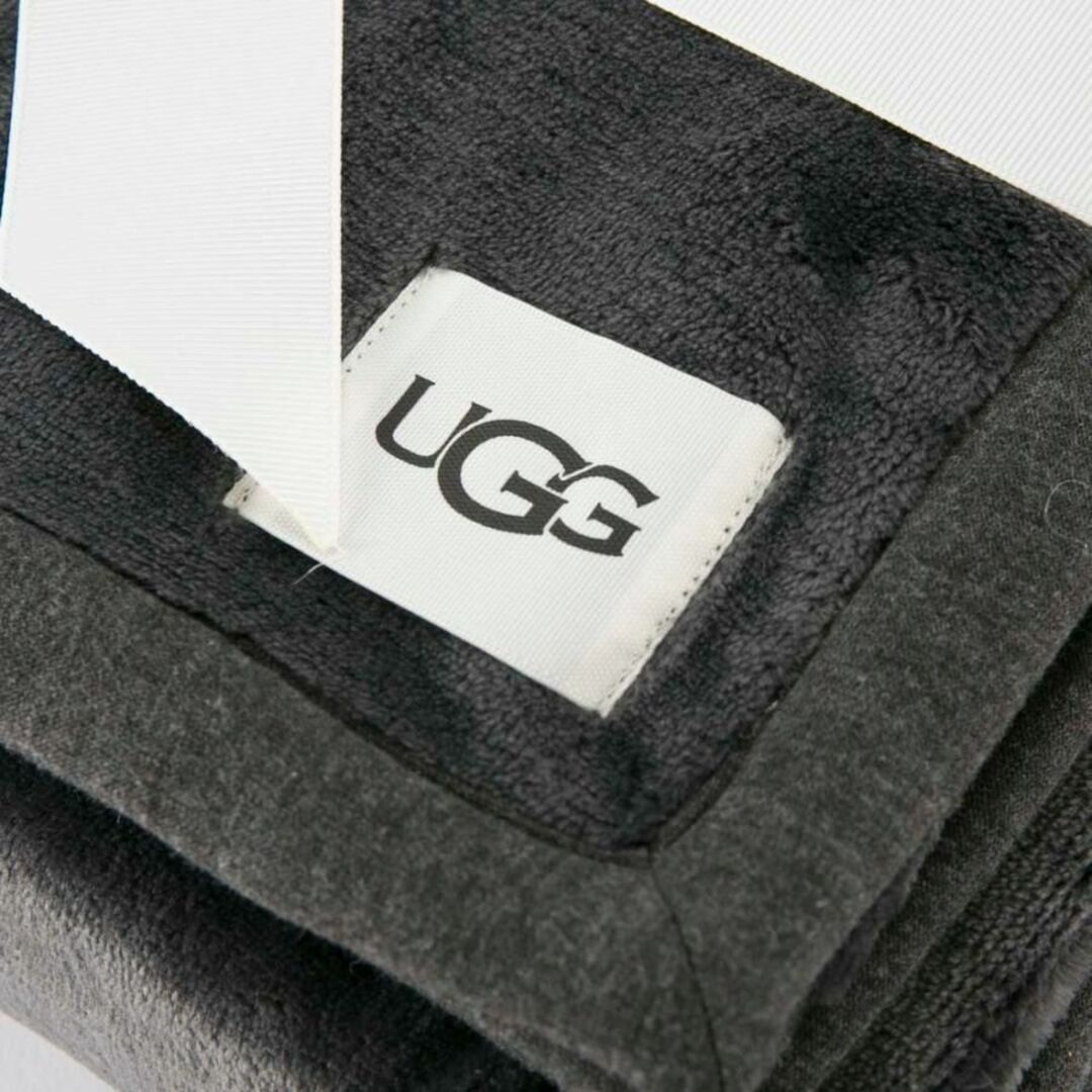 新品♡アグUGG DUFFIELDTHROW II ブランケット黒 大判ひざ掛け