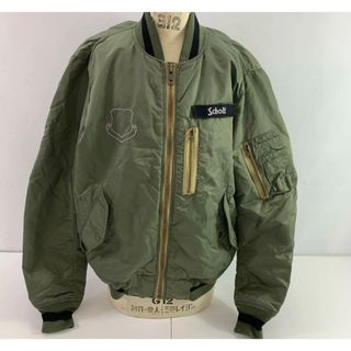 新品タグ付　Stussy ステューシー　MA-1  カーキ　肩ロゴ　L