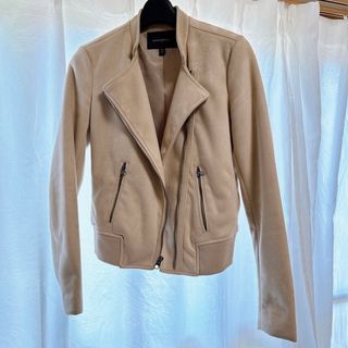 バナナリパブリック(Banana Republic)のBanana Republic スウェード風ライダースジャケット XS(ライダースジャケット)