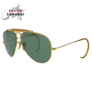 レイバン(Ray-Ban)のRay-Ban レイバン ヴィンテージ ゴールド 金 グリーン メタル サングラス 度なし メンズ 403446 【中古】(サングラス/メガネ)