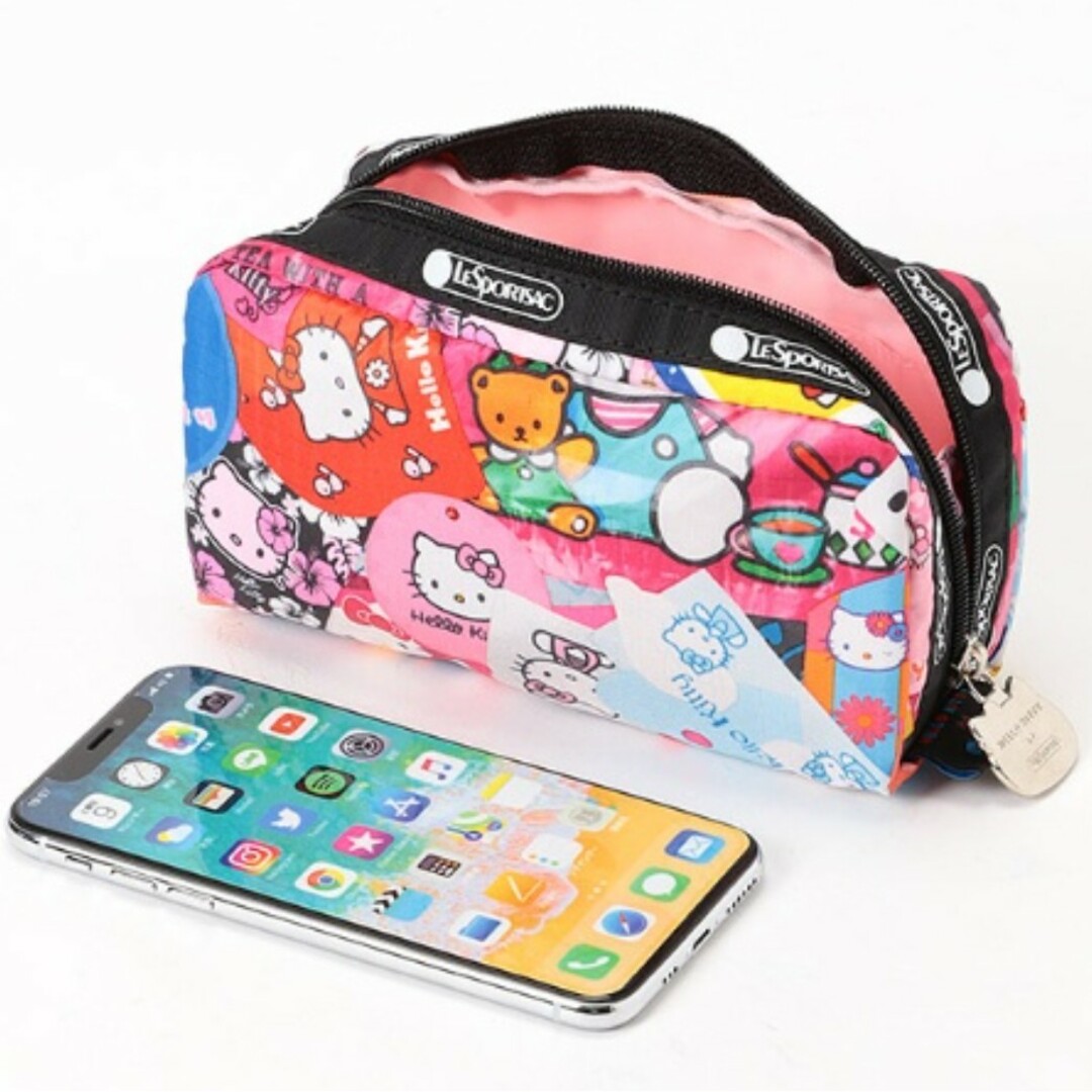 LeSportsac(レスポートサック)のハローキティ レスポートサック 45周年記念コラボ メイクポーチ レディースのファッション小物(ポーチ)の商品写真