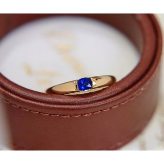 サファイアリング0.3ct　k18(リング(指輪))