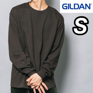 ギルタン(GILDAN)の新品未使用 ギルダン 6oz ウルトラコットン 無地 ロンT ブラウン S(Tシャツ/カットソー(七分/長袖))