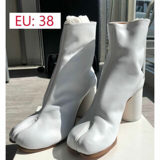 【難】Maison Margiela レディース 足袋ブーツ ホワイト EU38(ブーツ)