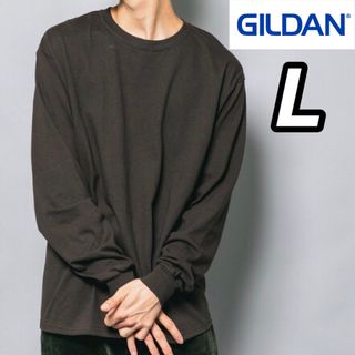 ギルタン(GILDAN)の新品未使用 ギルダン 6oz ウルトラコットン 無地 ロンT ブラウン L(Tシャツ/カットソー(七分/長袖))