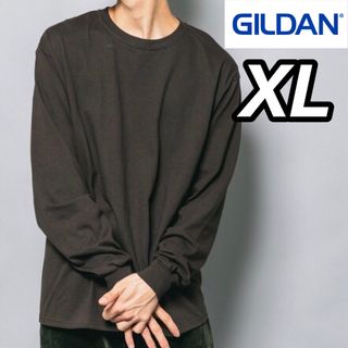 ギルタン(GILDAN)の新品未使用 ギルダン 6oz ウルトラコットン 無地 ロンT ブラウン XL(Tシャツ/カットソー(七分/長袖))